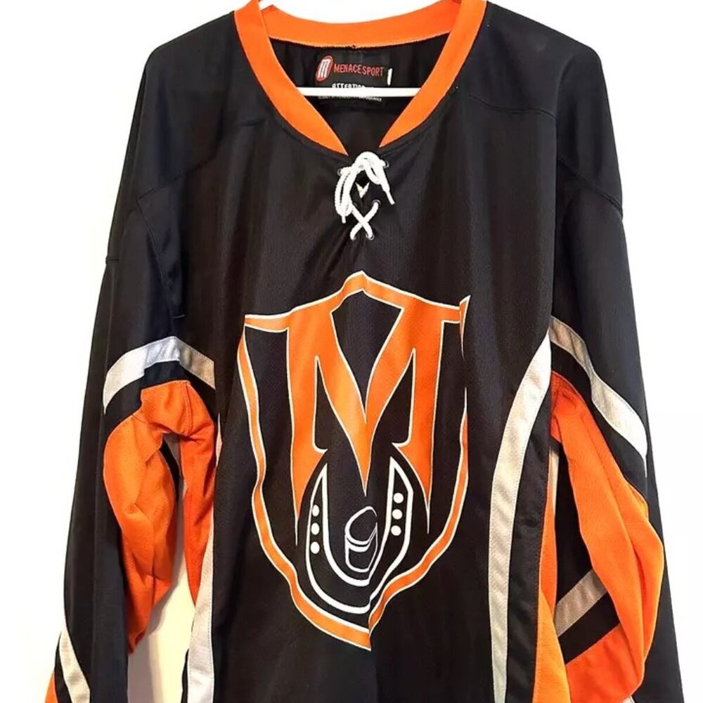 Halloween Costume Mens Large Hockey Jersey Menace Sports Arive Alive